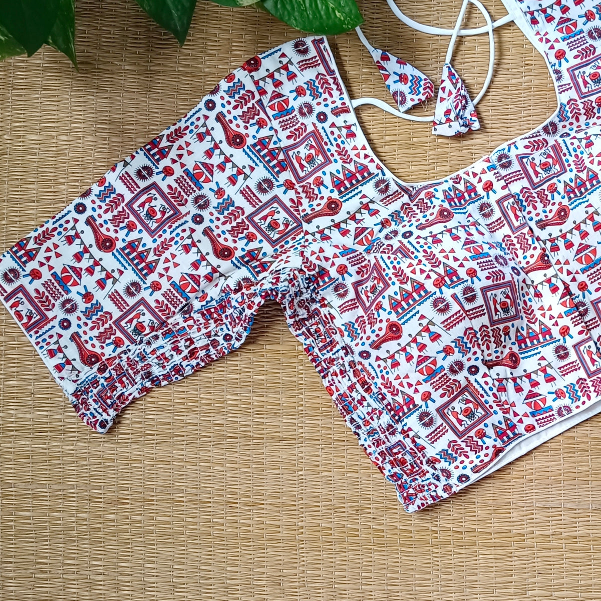 Tribal print flexi fit blouse 1
