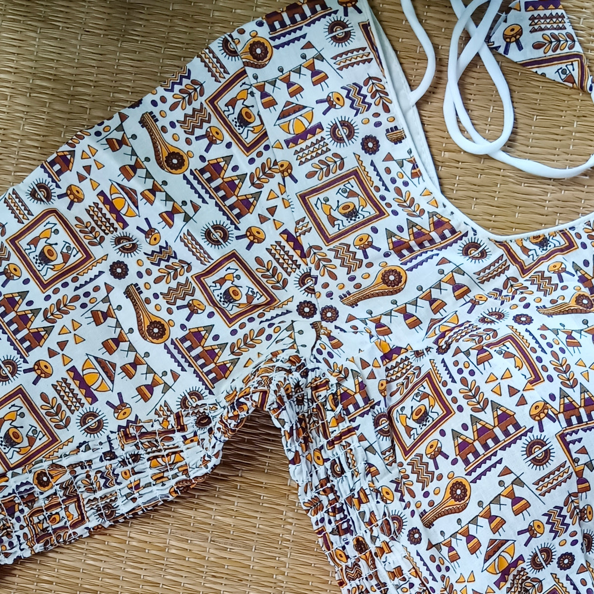 Tribal print flexi fit blouse 2