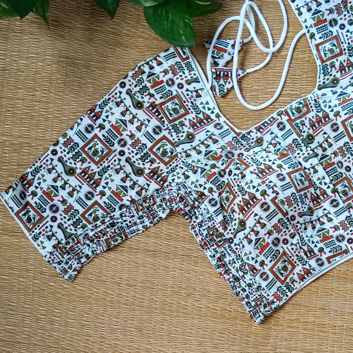 Tribal print flexi fit blouse 3