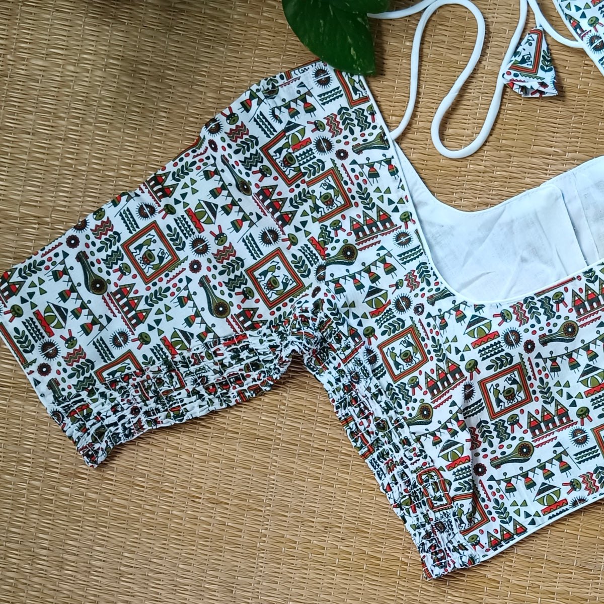 Tribal print flexi fit blouse 3