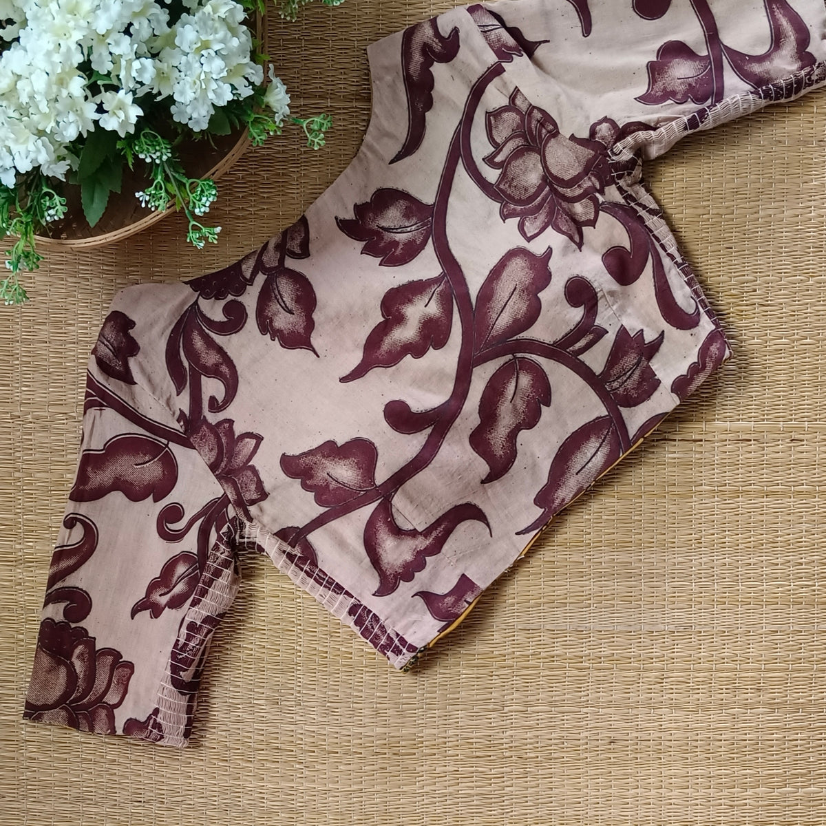 Kalamkari & Ajrak Reversible flexi fit blouse 4