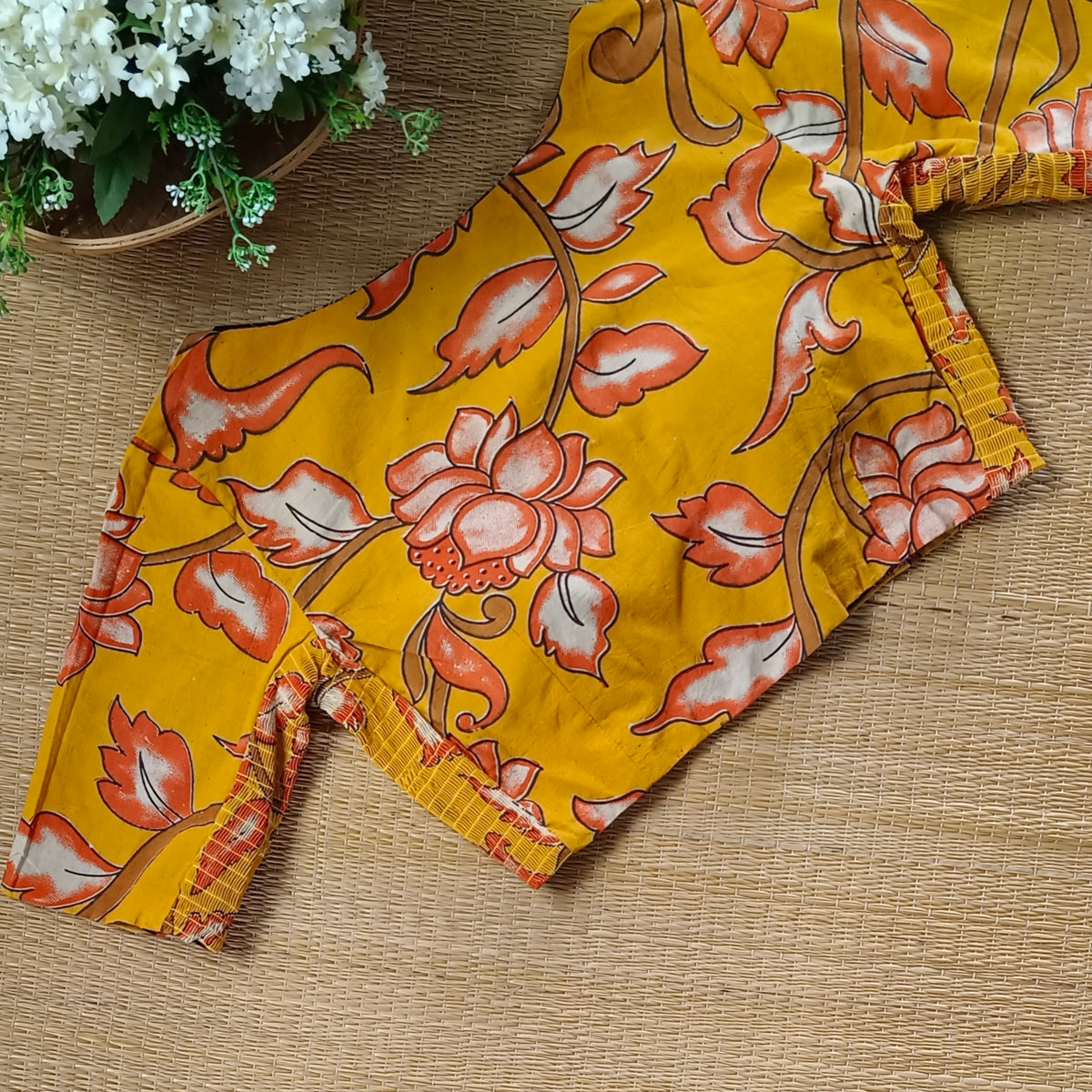 Kalamkari & Ajrak Reversible flexi fit blouse 7