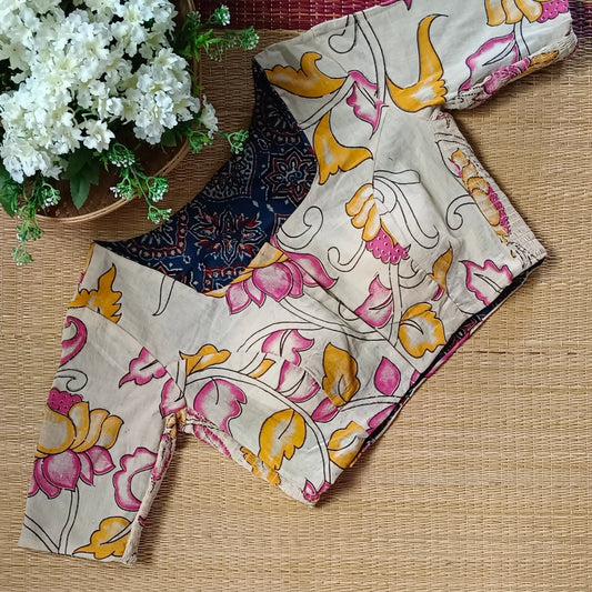 Kalamkari & Ajrak Reversible flexi fit blouse 5