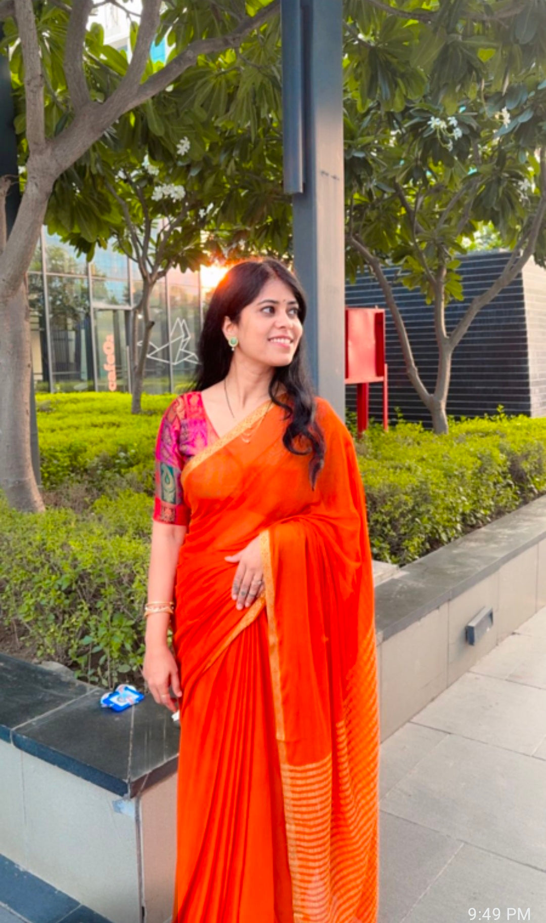 Multicolor Brocade Blouse