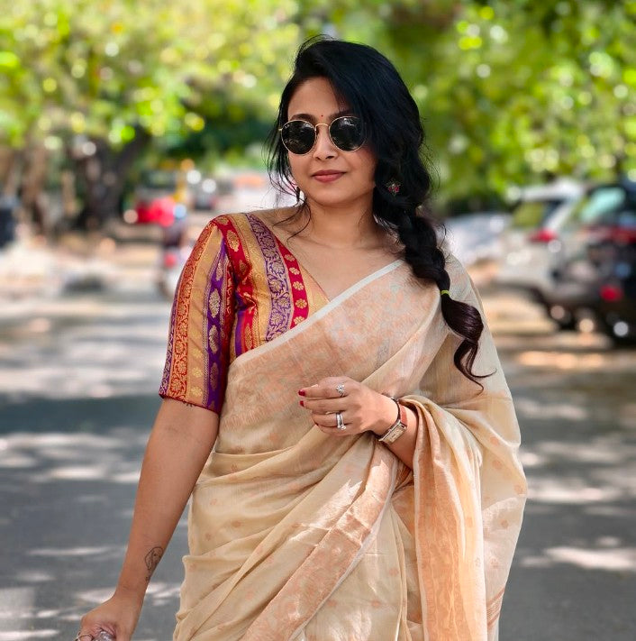 Multicolor Brocade Blouse