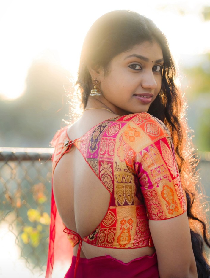 Multicolor Brocade Blouse